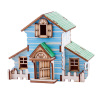 木质3D立体DIY拼装房屋建筑森林小屋拼图 建筑物 木质