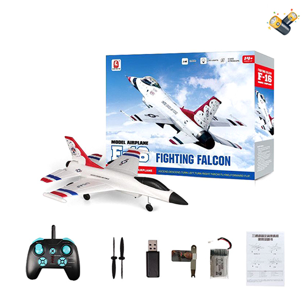 F16滑翔机带USB,A/B风叶,说明书 遥控 仿真 滑翔机 电能 3通 主体包电，遥控器不包电 塑料