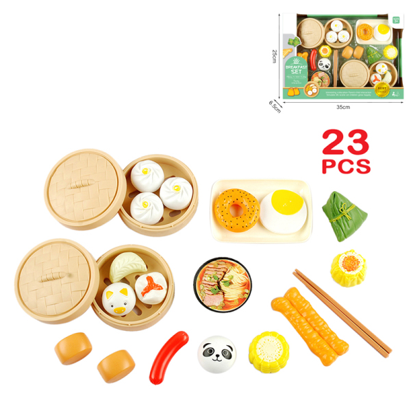23pcs精致中式餐点套装 塑料