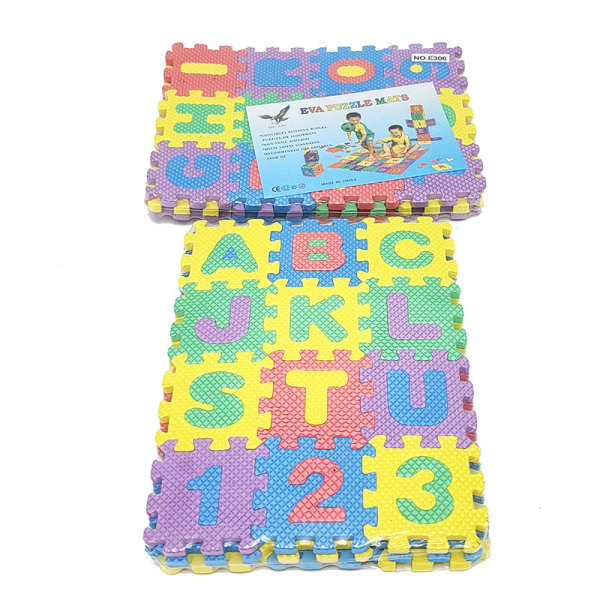 36片EVA数字字母积木拼图(6X6) 塑料