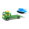 2款工程车载滑行挖掘机/仿真货车 惯性 实色 塑料
