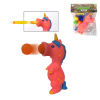 长颈鹿吐球气压弹射玩具动力枪配3个圆球,3个子弹,1个转换头 软弹 塑料
