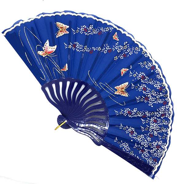 12PCS 23CM 中国风樱花彩杆扇子塑料200958058 essachina.com-中国B2B