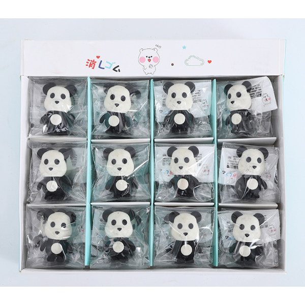 熊猫橡皮 混色 塑料