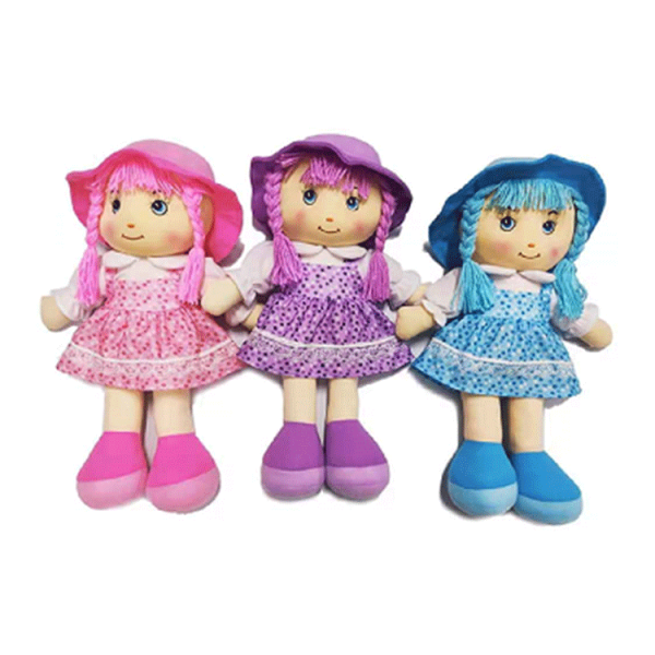 填棉娃娃布娃娃毛绒玩具玩偶跨境出口儿童毛绒玩具3色 22寸 布绒