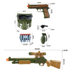 军事枪带手枪面罩,手榴弹,口哨,配件 软弹 冲锋枪 实色 塑料