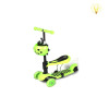 三合一儿童滑板车 滑板车 三轮 英文IC 灯光 音乐 塑料