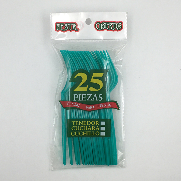 25PCS 一次性餐叉 塑料
