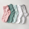 简约纯色袜子（可当赠品） 中性 均码 套装 100%聚酯纤维