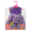 娃娃衣服-紫色绣珠裙 娃娃衣服 18寸 布绒