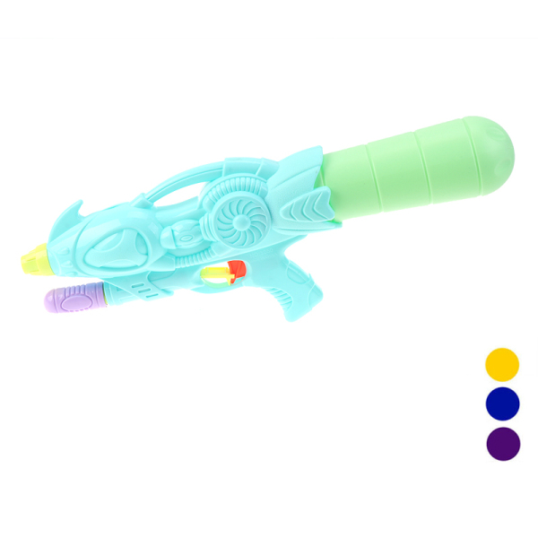 实色单喷水枪黄蓝紫3色 塑料