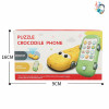 鳄鱼手机2色 卡通 投影 音乐 英文IC 塑料
