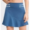 运动宽松假两件防走光透气排汗跑步健身裙裤 100%聚酯纤维 女人 S-XXL 平角裤