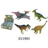 12PCS 12只4款10~11cm拼装喷漆恐龙 塑料