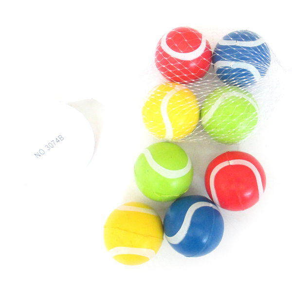 4粒装4.5cm网球弹跳球 塑料