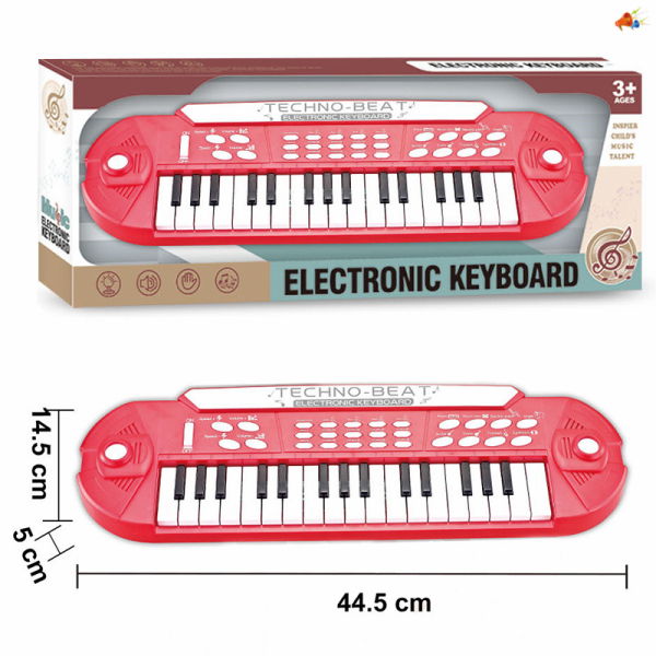 红色电子琴 仿真 声音 不分语种IC 塑料