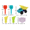 4pcs沙滩车组合 3色  塑料