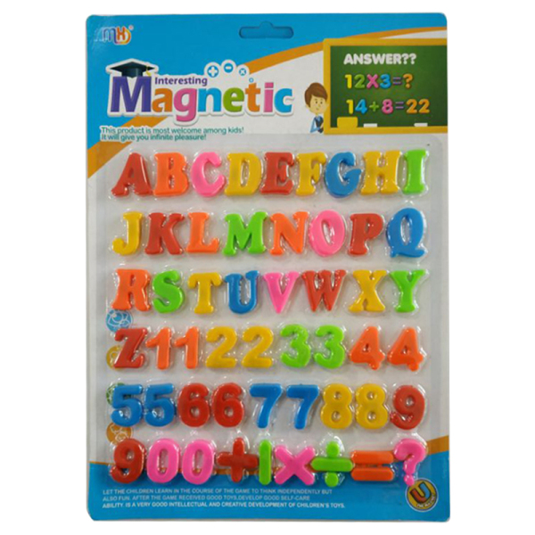 小号带磁性大写英文字母+数字及符号套装  塑料