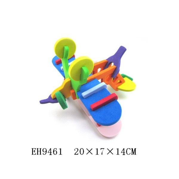 EVA飞机拼图10色 塑料