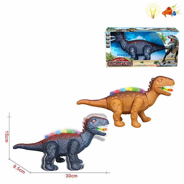 恐龙 电动 灯光 声音 不分语种IC 塑料