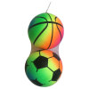 2只庄6寸彩虹运动充气球 塑料