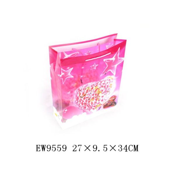 2号花草透明礼品袋(12pcs/bag) 塑料