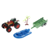 农夫车带斗车,汽艇,树 惯性 塑料