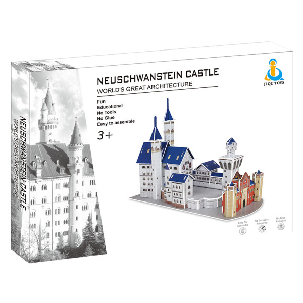立体拼图-新天鹅城堡 建筑物 纸质