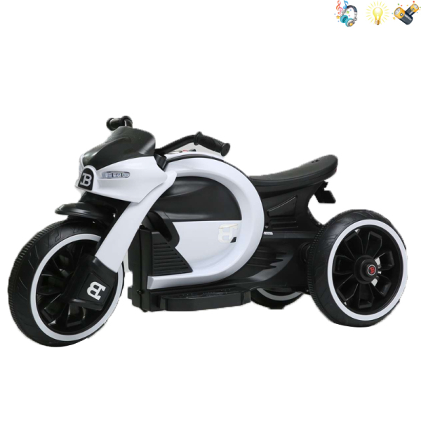 儿童摩托车 电动 实色 英文IC 灯光 音乐 PVC