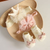 新生儿发带+袜子3件套（盒子要自己装） 新生儿（1岁以内） 均码 套装 5%氨纶 70%棉 25%聚酯纤维
