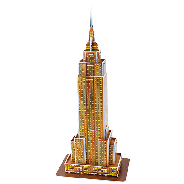 24pcs3D帝国大厦拼图 建筑物 塑料