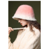 渐变毛绒保暖帽 女人 56-60CM 冬帽 50%聚酯纤维 50%兔毛