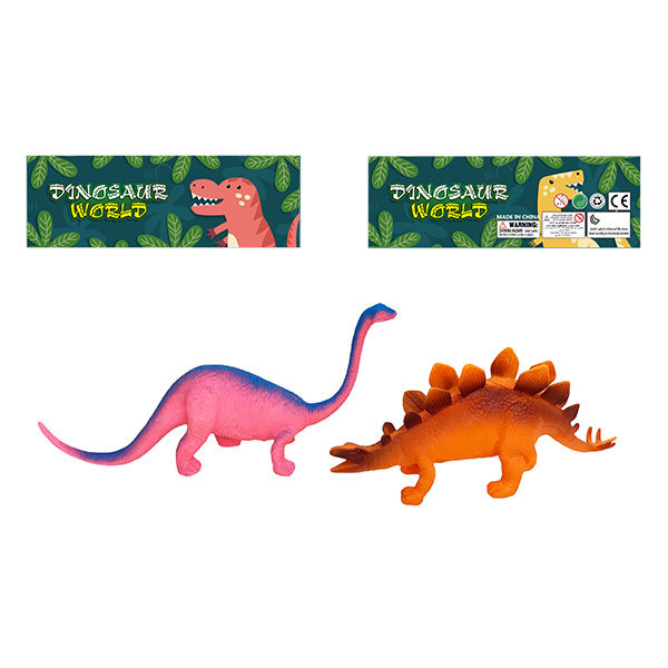 2只庄恐龙 塑料
