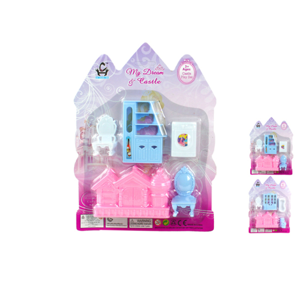 2款城堡家具组合 卡通 塑料