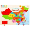 激光中国地图 单色清装 木质