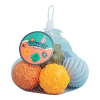 6(pcs)婴儿按摩搪胶球戏水球纹理球 搪胶