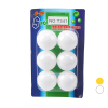 6pcs乒乓球黄,白2色 塑料