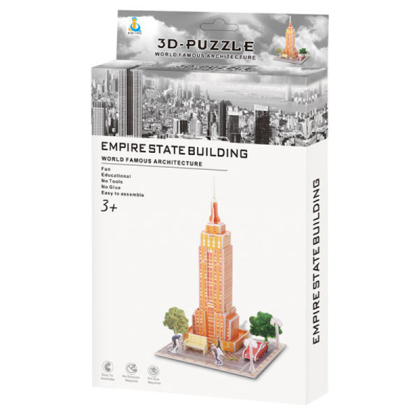 3D帝国大厦拼图 建筑物 纸质