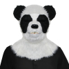 万圣节派对恶搞道具-可张嘴大熊猫头套 塑料