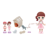 8PCS 6款DIY娃娃带宠物,棒棒糖(服饰颜色随机,配件款式颜色随机) 塑料