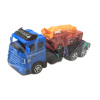 2款实色惯性拖头车载滑行消防车 塑料