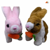 萝卜相拼兔(4色平均混) 电动 声音 不分语种IC 布绒