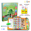 儿童早教点读书 穆斯林古兰经 英文 中文 印尼 阿拉伯4语发声书 电动 卡通造型 灯光 声音 音乐 阿拉伯文IC 学习 塑料