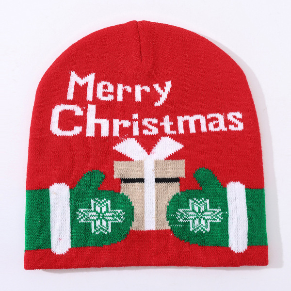 圣诞针织帽 中性 56-58CM 冬帽 100%腈纶