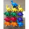 儿童早教恐龙字母匹配玩具数字计数图案配对蒙特梭利认知教具 塑料