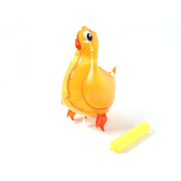 充气小黄鸭配气筒 上链 塑料