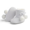 婴儿保暖加绒魔术贴点胶防滑靴子 新生儿（1岁以内） 11-13 白色 OPP袋 OPP袋 织物
