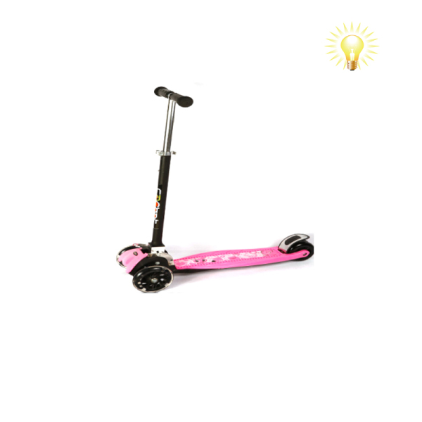 滑板车（不锈钢刹车） 滑板车 三轮 灯光 塑料