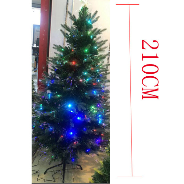 210CM270头彩灯圣诞树 塑料