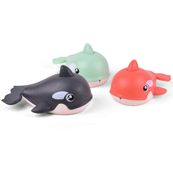 喷水虎鲸发条玩具 喷淋 塑料
